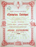SA Russo-Belge d'Entreprises Electriques, Bruxelles - 1897