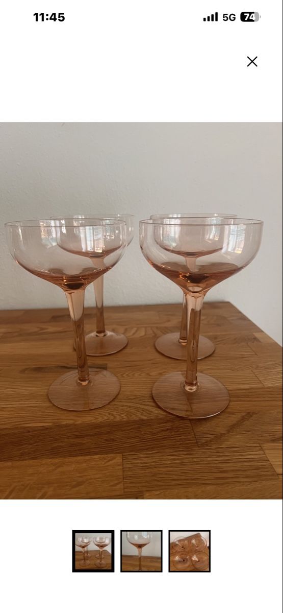 Verres: Champagnergläser Rosa  – D'occasion à Aarberg par steinertatjana