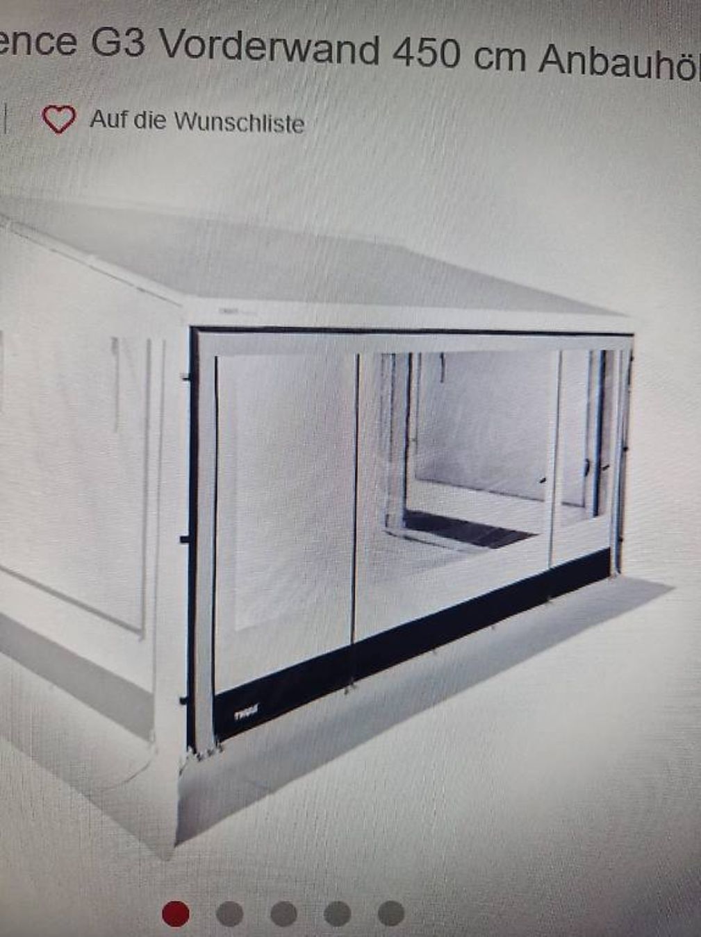 Thule Vorzelte & Markisen: Thule Residence G3 Vorderwand  – Neu und originalverpackt aus Selzach von Cosma4 1