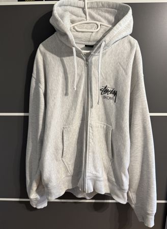 Zip-Hoodie Jacke | Stüssy London grau