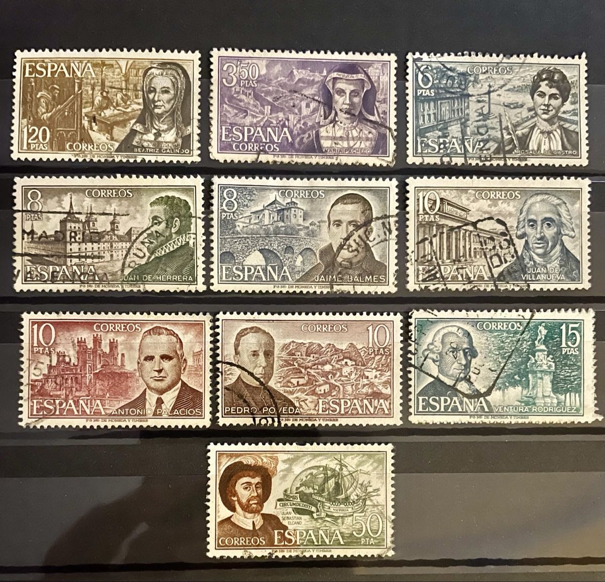 Alle Briefmarken: Briefmarken Set Spanien, 10 verschiedene, gebraucht – Gebraucht aus Buchs AG von fpatricia