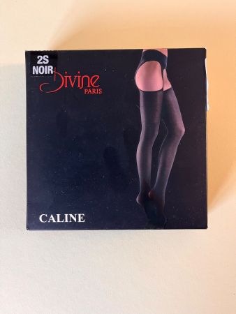 Strumpfhose Caline, DIVINE PARIS, Grösse 2 (S), Schwarz