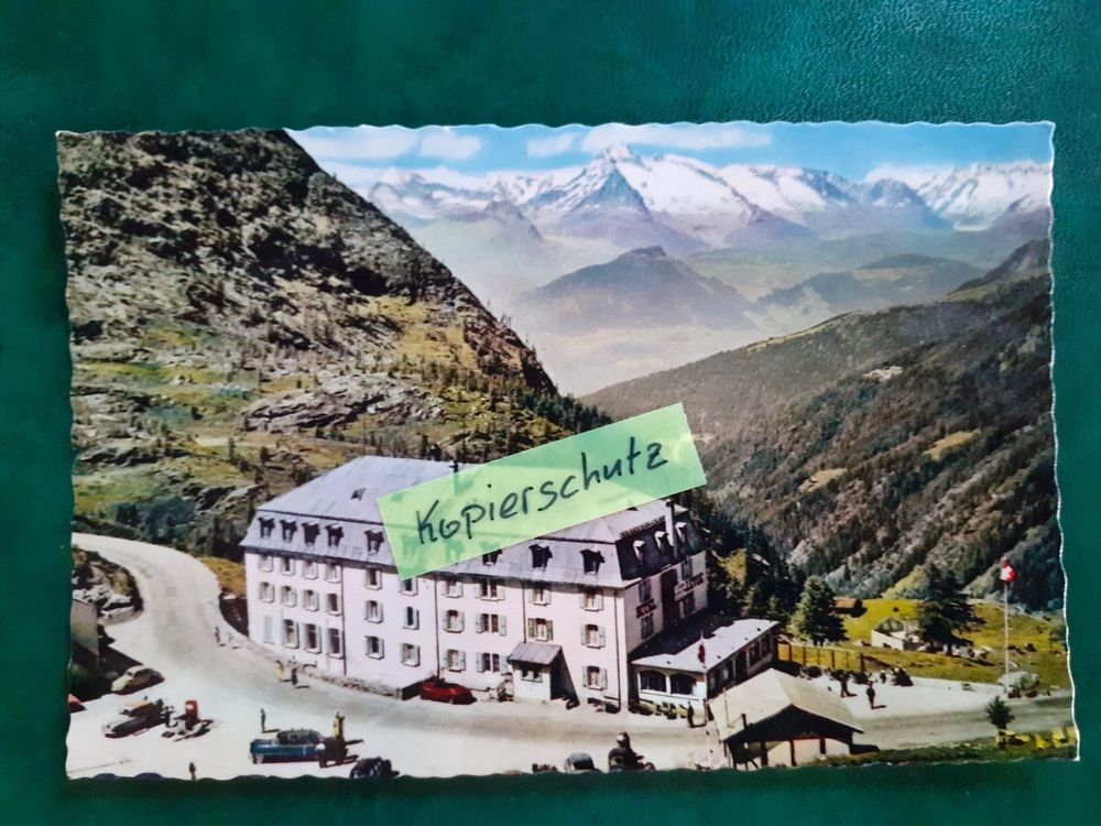 Simplon - Kulm Hotel Bellevue AK Cartolina carte Postcard | Kaufen auf ...