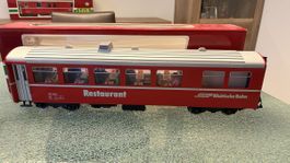 LGB 3068 Speisewagen RhB Digital mit Figuren mit OVP