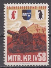 Tutti i francobolli: Infanterie Wi 395 ungestempelt – Usato da Bürglen TG venduto da StampGraf