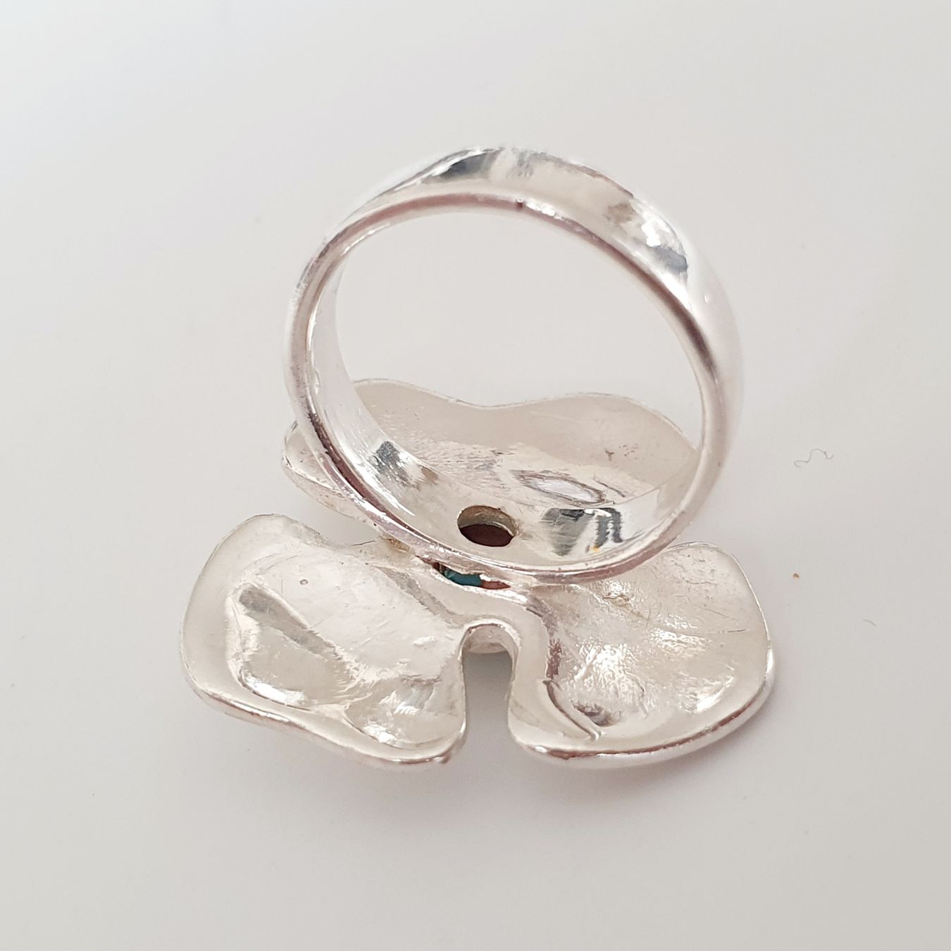 Anelli: Silber Ring 925  Blumenring mit blauem Stein Gr 15,9 mm – Usato da Kreuzlingen venduto da Wunderkiste123 7