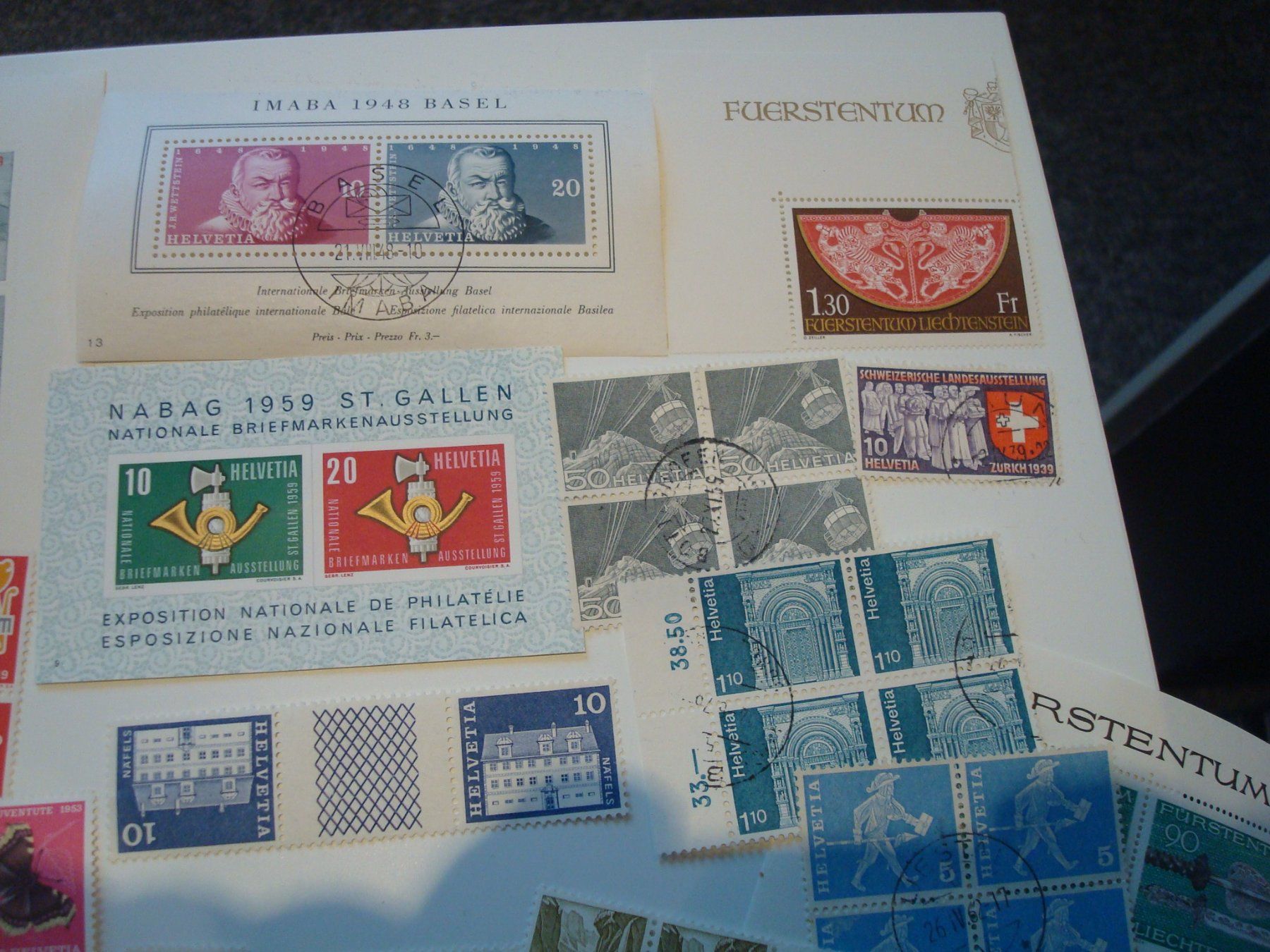 Alle Briefmarken: Lot Brifmarken – Gebraucht aus Riehen von Baerewaegli 3