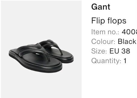 Gant Scarpe da donna: Gant Flip Flops Schwarz Gr. 38 aus Leder – Usato da Stäfa venduto da gal_hl2w 2