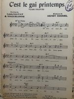 Henry Himmel - C'est le gai printemps - Walzer Chanson 1938