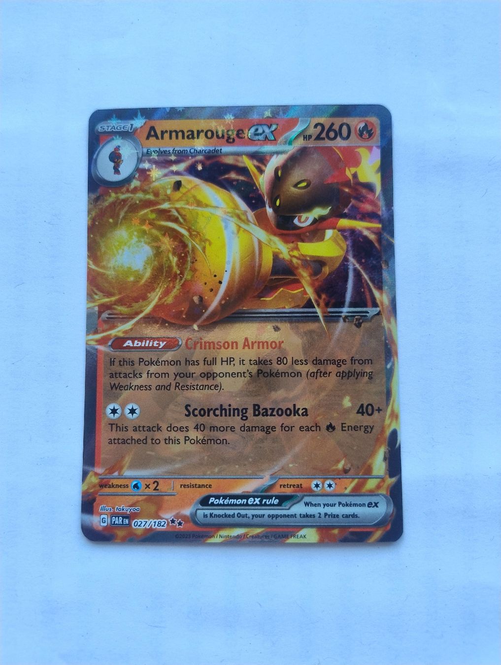 Pokémon Carte collezionabili: Armarouge ex (027/182) EN  – Nuovo (secondo la descrizione) da Wangen SZ venduto da routheman