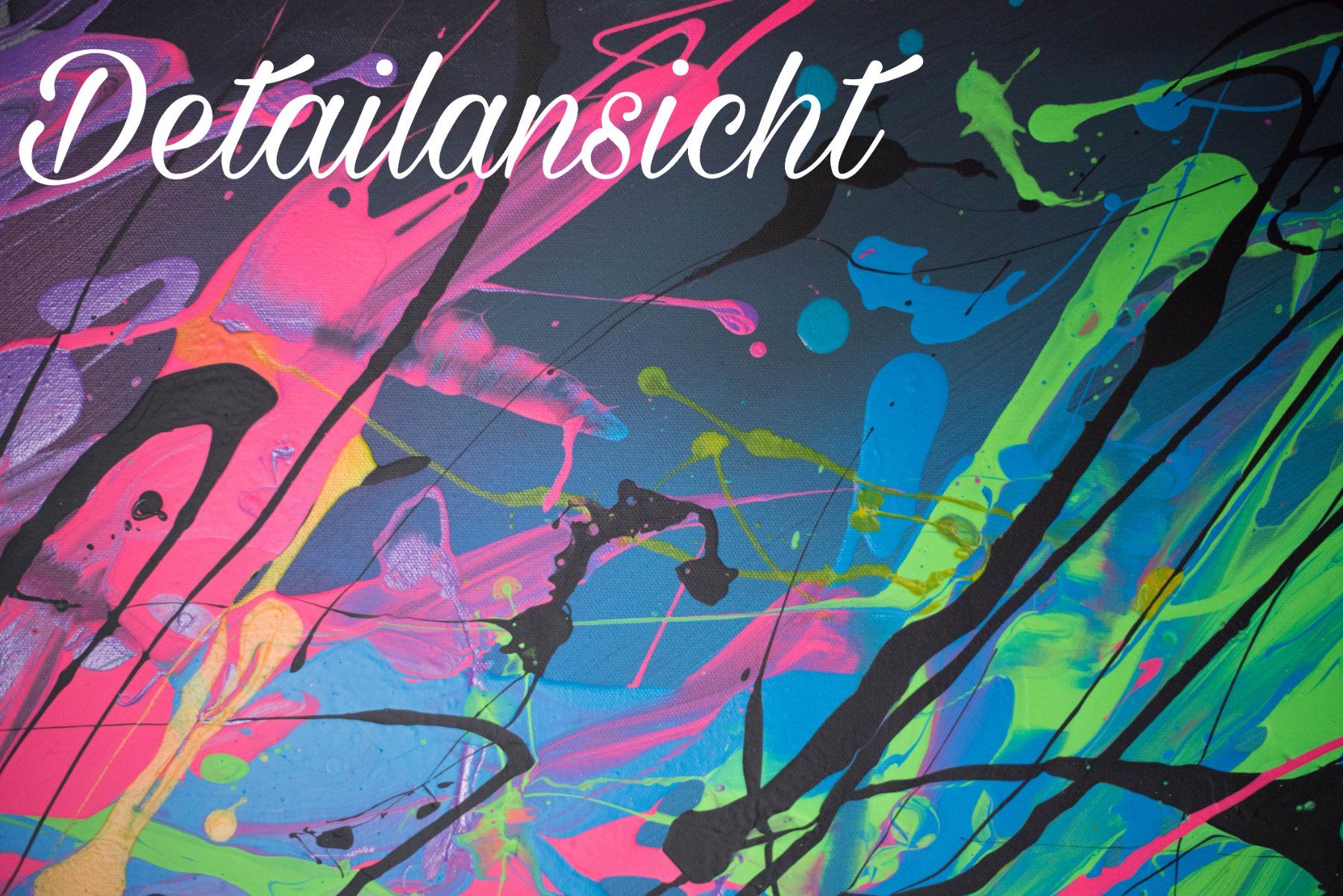 Foto & Immagini: Acrylbild abstrakt modern bunt Explosion Unikat Neu – Nuovo e nell'imballaggio originale da Rheinau venduto da Sussel 2