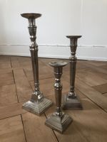 Grosse Kerzenständer 3er Set Silber