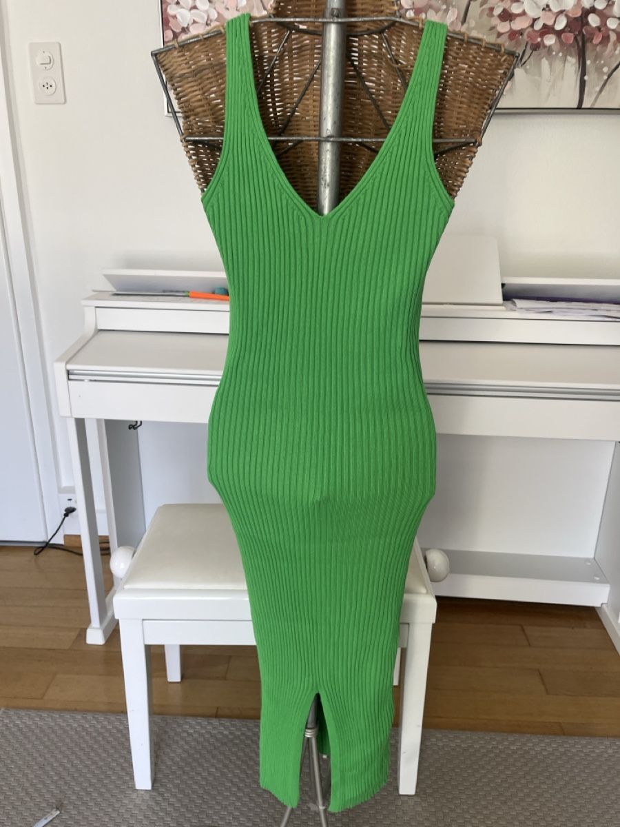 Vestiti: Sommerliches, grünes Strickkleid, S – Usato da Solothurn venduto da Bobesch08 4