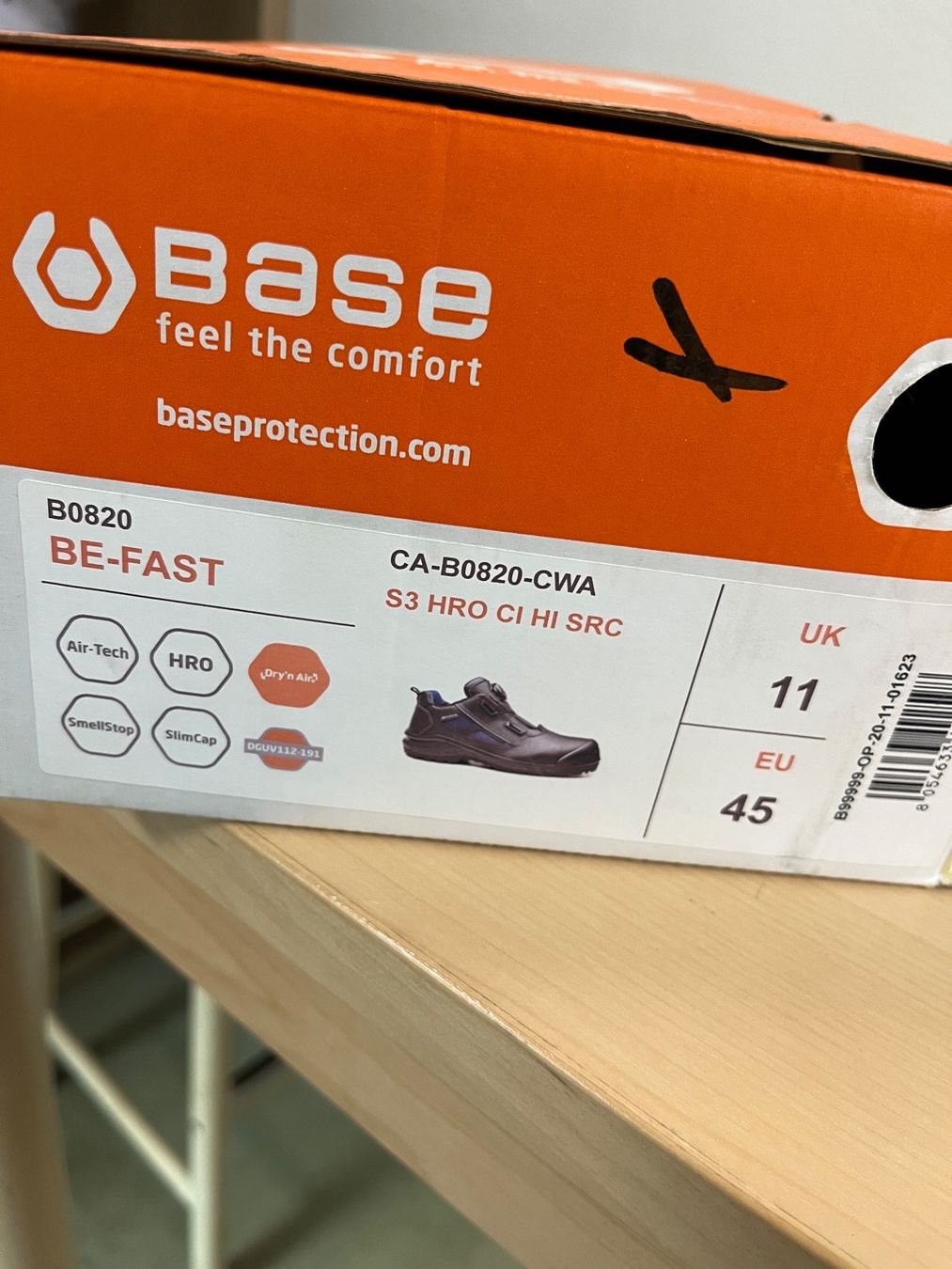 Herrenschuhe: Chaussures de sécurité BASE B0820 BE-FAST, T.45, Neuves – Neu und originalverpackt aus Satigny von SP-Industriel 1