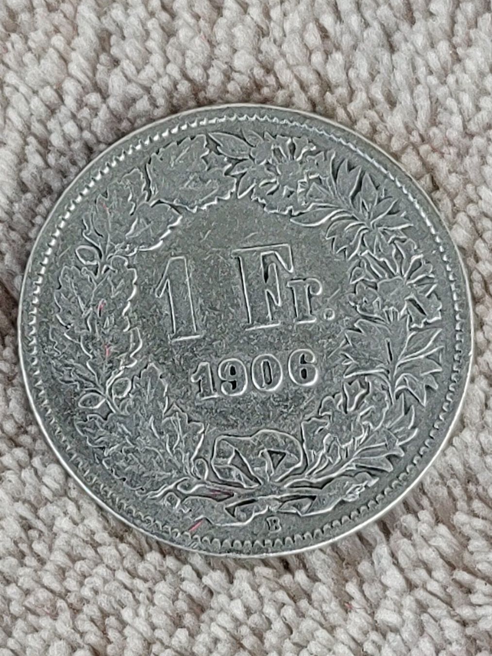 Alle Münzen: Schweizer 1 Franken Silber 1906 – Gebraucht aus Strengelbach von Phorensic_30
