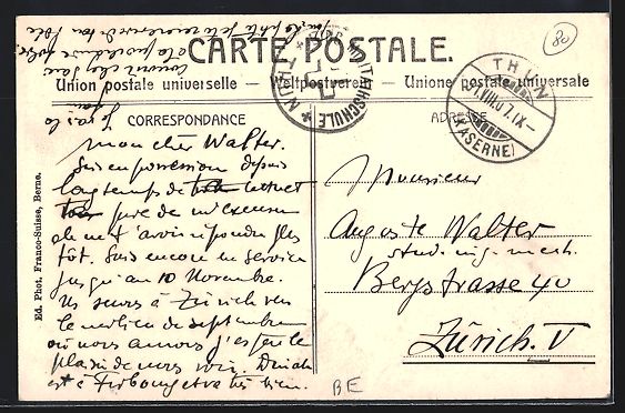 Cartoline postali: Thun, belebte Strassenpartie in der Haup – Usato da Berlin venduto da bartko-reher 1