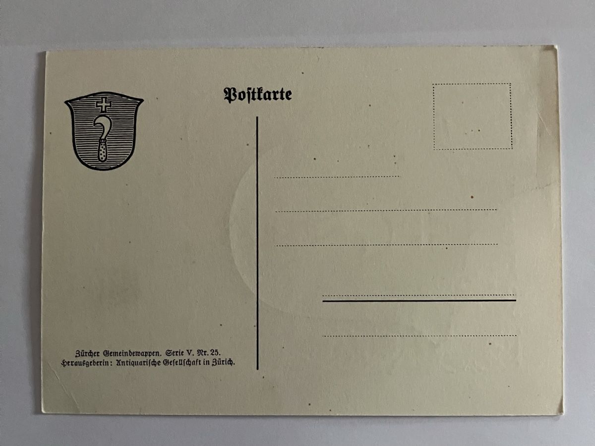Cartoline postali: Ansichtskarte Gemeindewappen Laufen-Uhwiesen – Usato da Bauma venduto da Baumer71 1