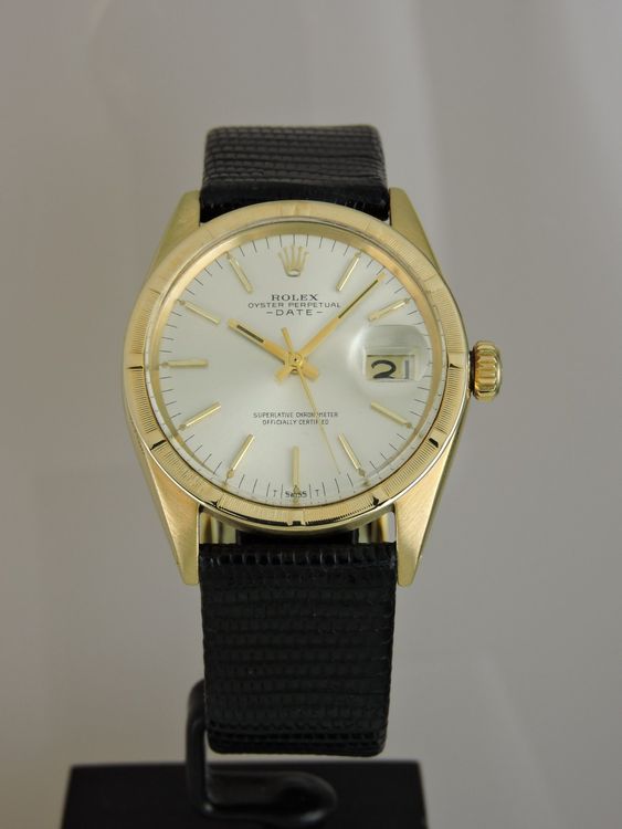 Rolex Orologi: 1967 Rolex Oyster Perpetual Date 18k Yellow Gold - Serviced – Usato da Bern venduto da Vintage-Oyster