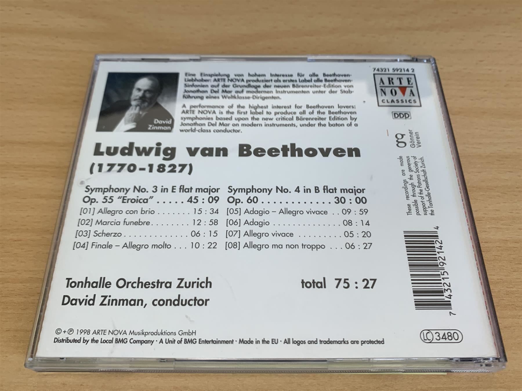 CDs: Beethoven Symphony No. 3&4 – D'occasion à Rikon im Tösstal par Alpenmutz 1