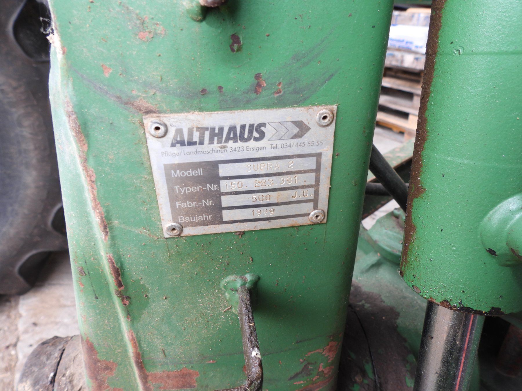 Aratri: Zweischarpflug  Althaus Supra 2 – Usato da Wetzikon ZH venduto da Stefank2 3