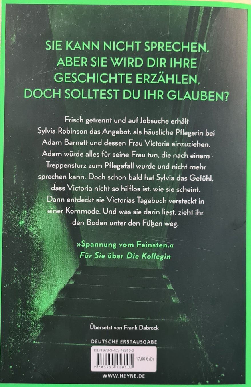 Livres: Buch Freida McFadden "Die Ehefrau) – D'occasion à Islikon par EFH651 1