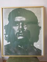 Vintage Che Guevara Poster 80er - bronzefarbenem Alurahmen