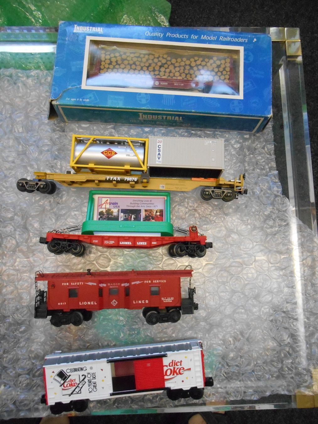 Lionel Modellini di ferrovie: KONVOLUT Industrie-Rollmaterial 027, 5-teiliges Set – Usato da Wohlen AG venduto da timpojim1