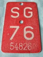 Velonummer SG 76
