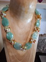 Kette aus Mineralien Silber 925