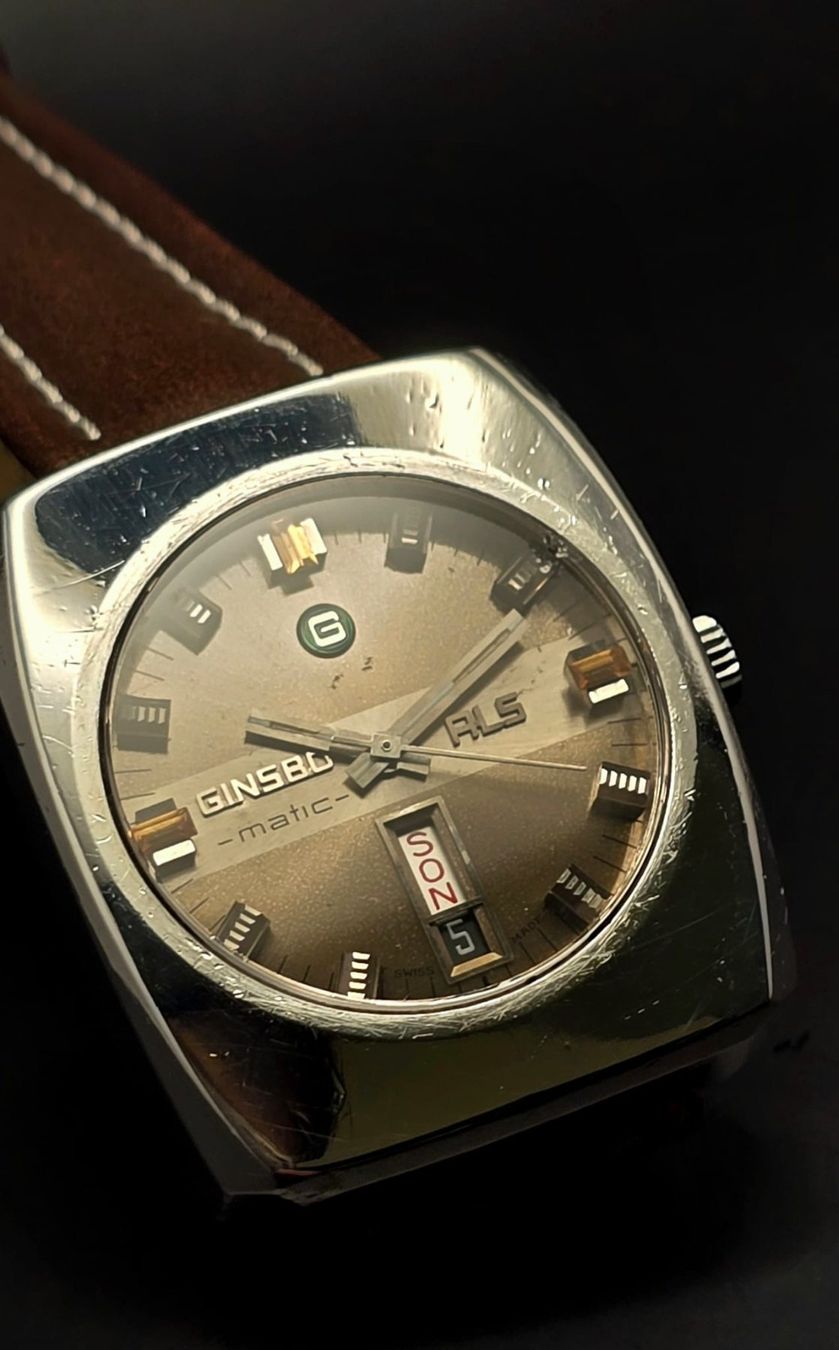 Ginsbo Watch Co Orologi: GINSBO MATIC ALS Automatic Movement Day, Date, Stahl – Usato da Neftenbach venduto da Taschen-Uhren 8