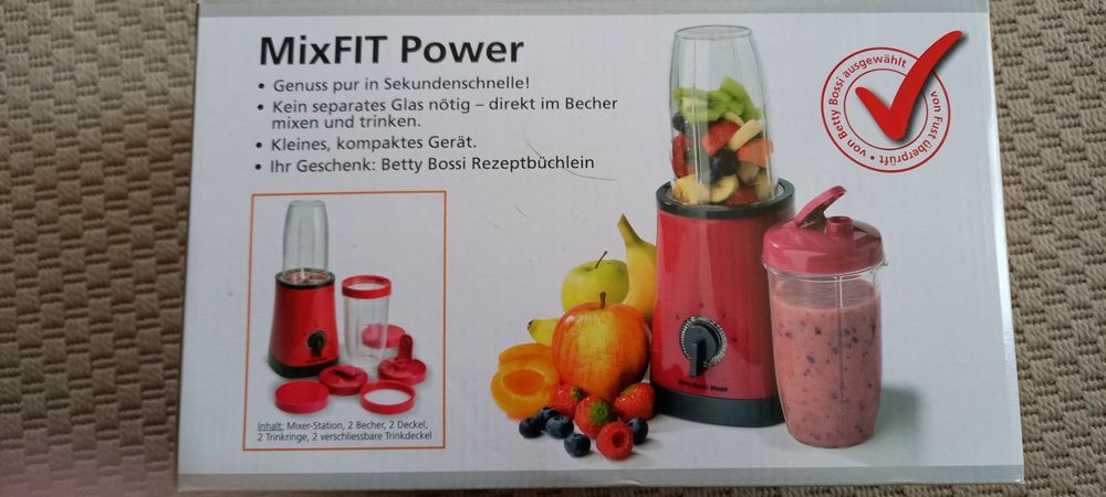MixFIT Power Mixer, neuwertig, mit Rezeptbüchlein Betty B... (Neu und ...