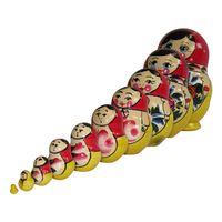 Matroschka Puppe 10tlg, 15cm (Babuschka)