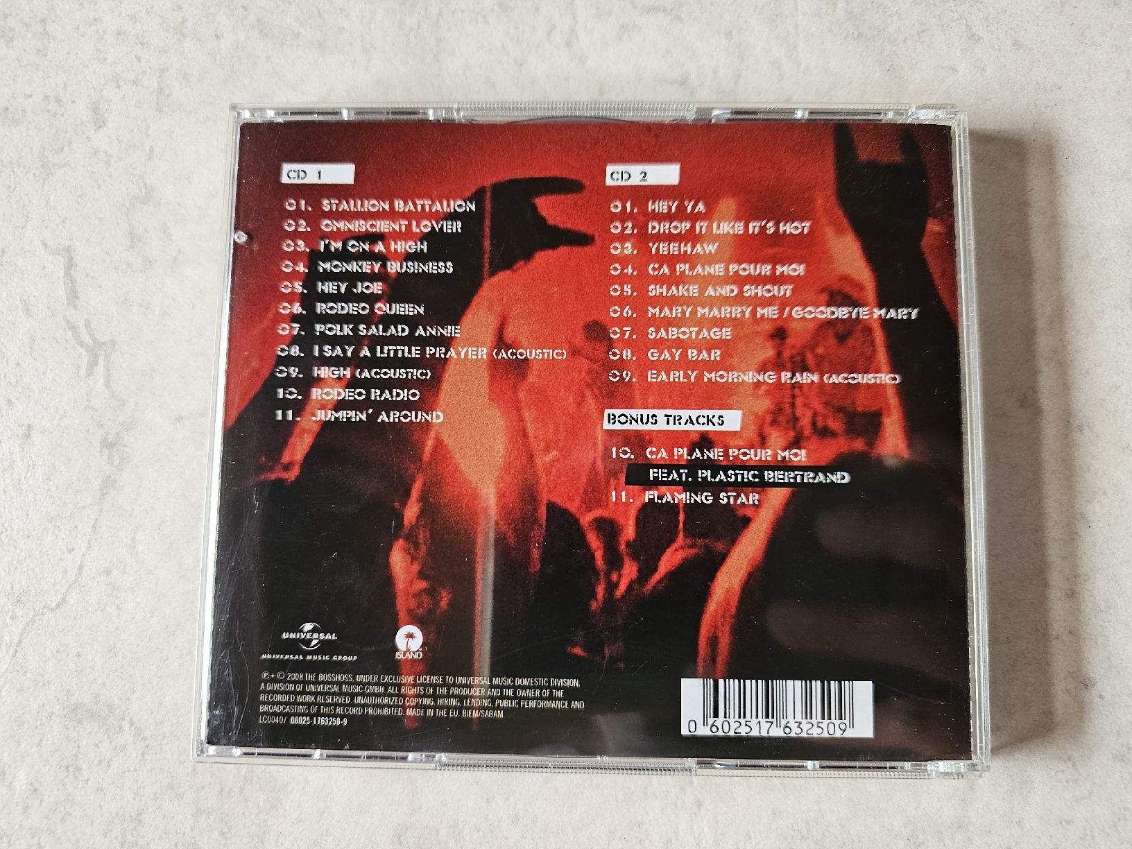 CD: The Bosshoss  -  Stallion Battalion  /  LIVE 2 CD's – Usato da Schneisingen venduto da backstore24 1