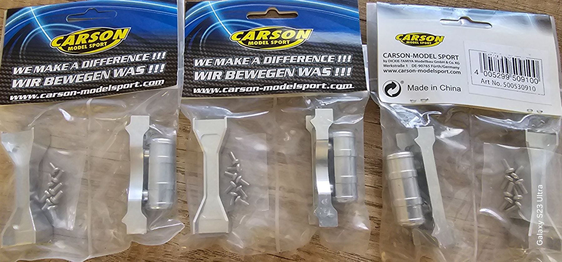 Carson Modellismo RC: Alu Rahmentraverse mit Tank Carson – Nuovo e nell'imballaggio originale da Wädenswil venduto da allesmussraus01