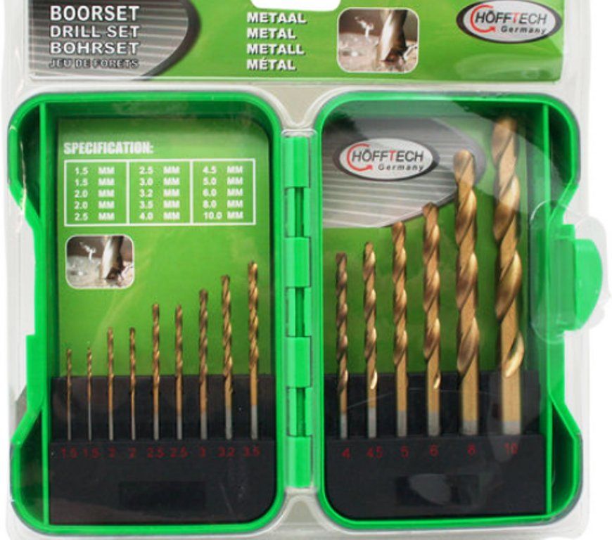 Trapani: 15teil. Bohrerset Metall HSS  1.5 - 10mm – Nuovo e nell'imballaggio originale da St. Gallen venduto da schnaeppchen-preise