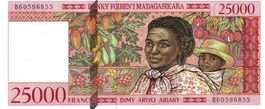 Madagaskar 25000 Francs 1998 P-82 UNZ