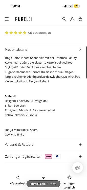 Armbänder & -reifen: Halskette & Armband Purelei Embrace – Gebraucht aus Baden von ann_7jjw 4