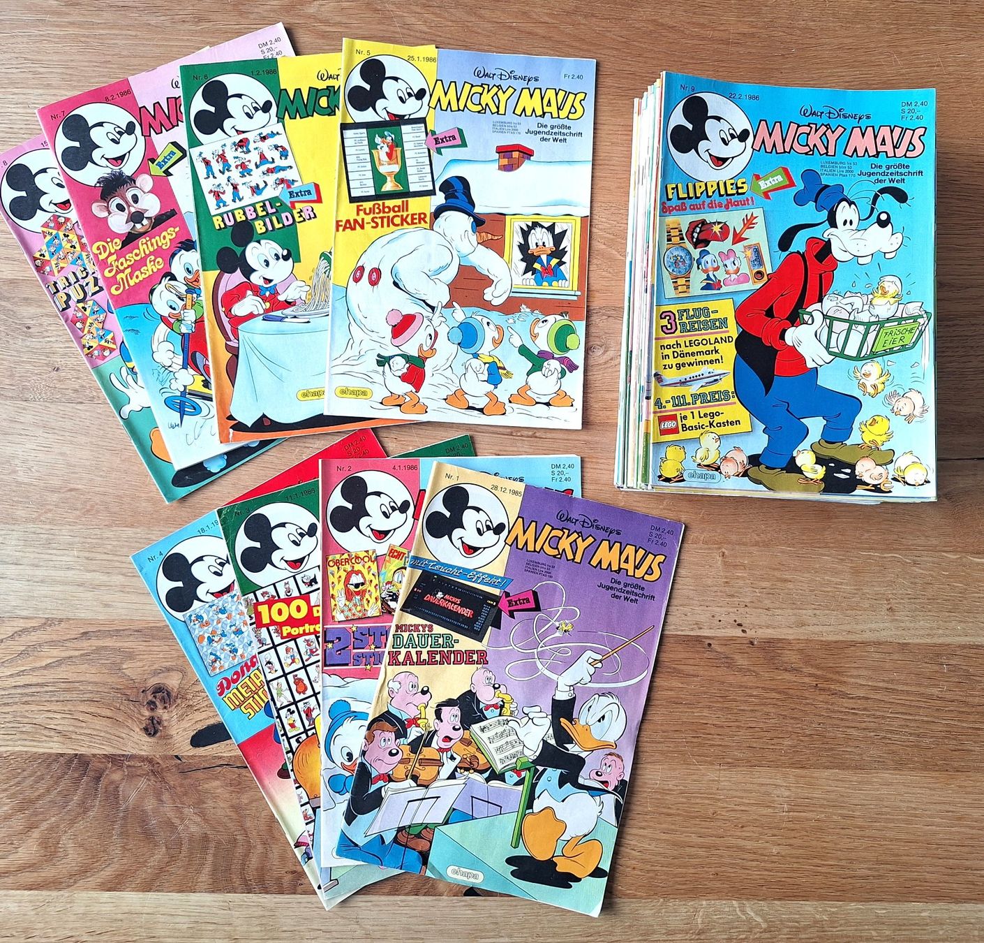 Fumetti: Micky Maus Hefte Jahressammlung 1986 – Usato da Schaffhausen venduto da Hottschili