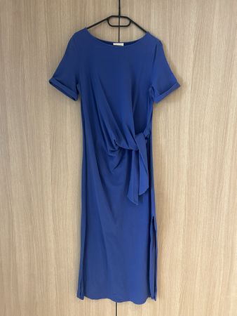 Robe Sézane Pippa bleue marine taille L 
