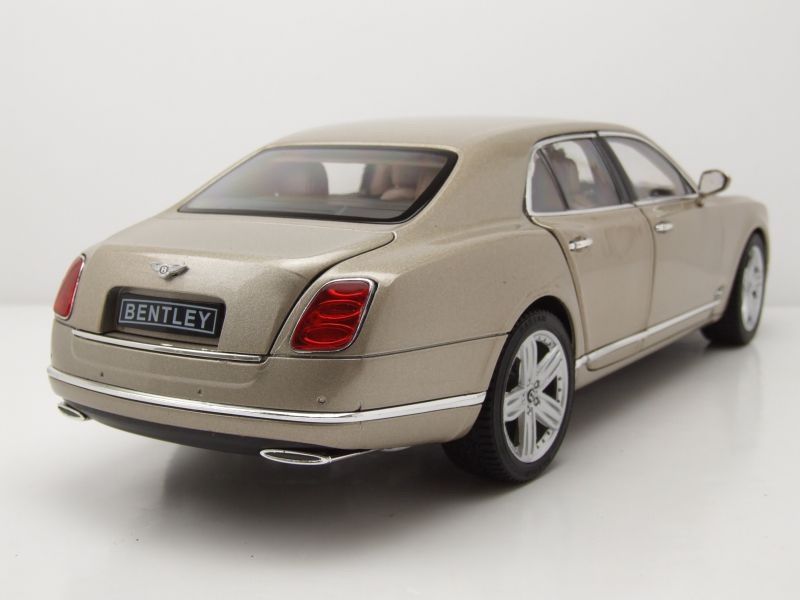 Bentley Modellini d'auto: BENTLEY MULSANNE GOLD 1:18 RASTAR – Nuovo e nell'imballaggio originale da Suhr venduto da Moebelsiralfred 1