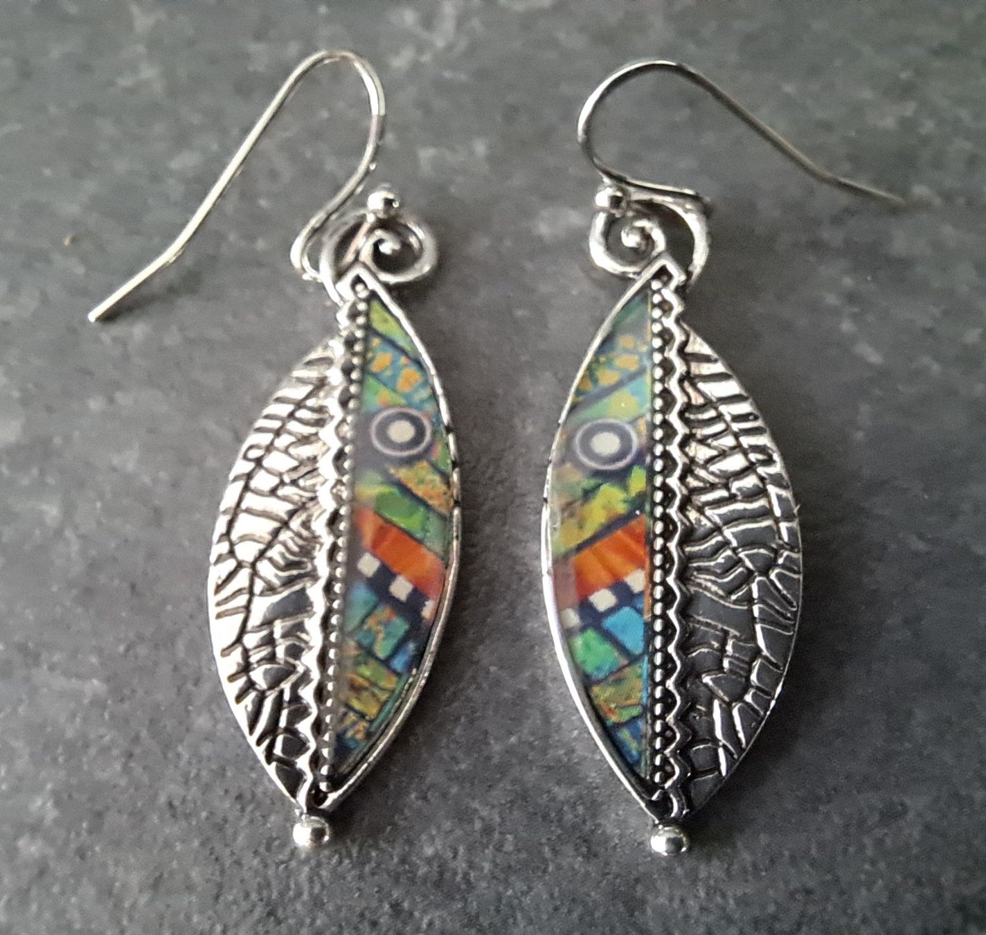 Orecchini pendenti & Orecchini a lobo: Boucles d'oreilles vintage plaqué argent – Nuovo e nell'imballaggio originale da St-Imier venduto da supernova21 2