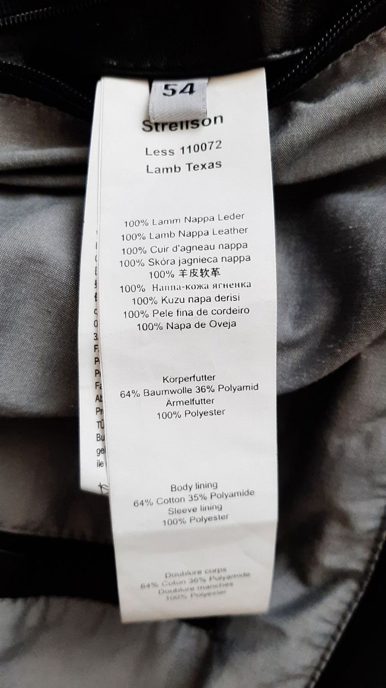 Strellson Giacche: Strellson Leder Jacke Gr.54 – Usato da Wettingen venduto da po250270 3