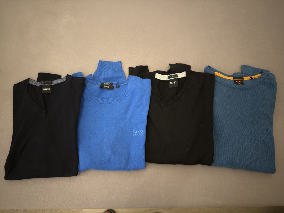 Hugo Boss Lotti di vestiti: Pullover 4er Set BOSS Herren Grösse S/M gebraucht – Usato da Sils im Domleschg venduto da Exar93