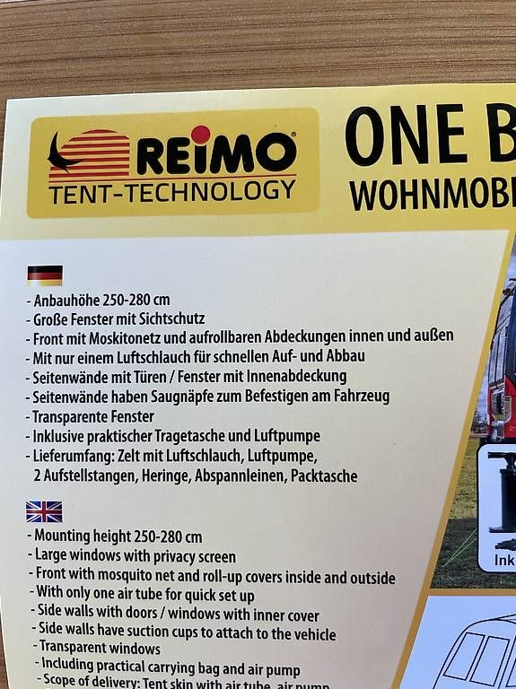 Verande & Tende da sole: Wohnmobil Luftvorzelt – Usato da Ennetbürgen venduto da keepsmiling70 1