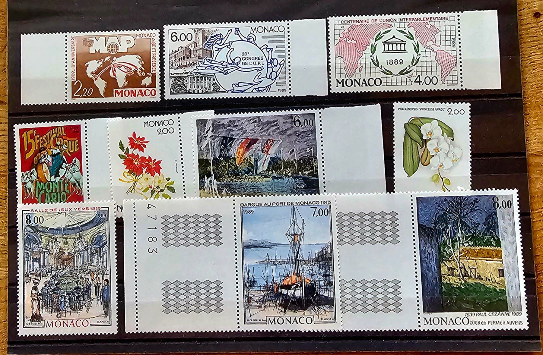 Tutti i francobolli: MONACO  timbres neufs ** ~1989 – Nuovo (secondo la descrizione) da Les Valettes venduto da Nuba1