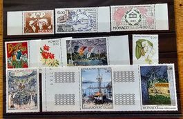 MONACO  timbres neufs ** ~1989