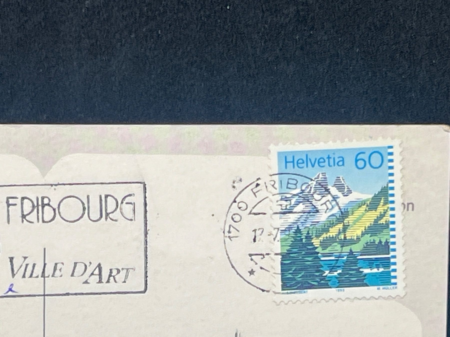 Cartoline postali: Fribourg – Usato da Widnau venduto da Brusi9 1