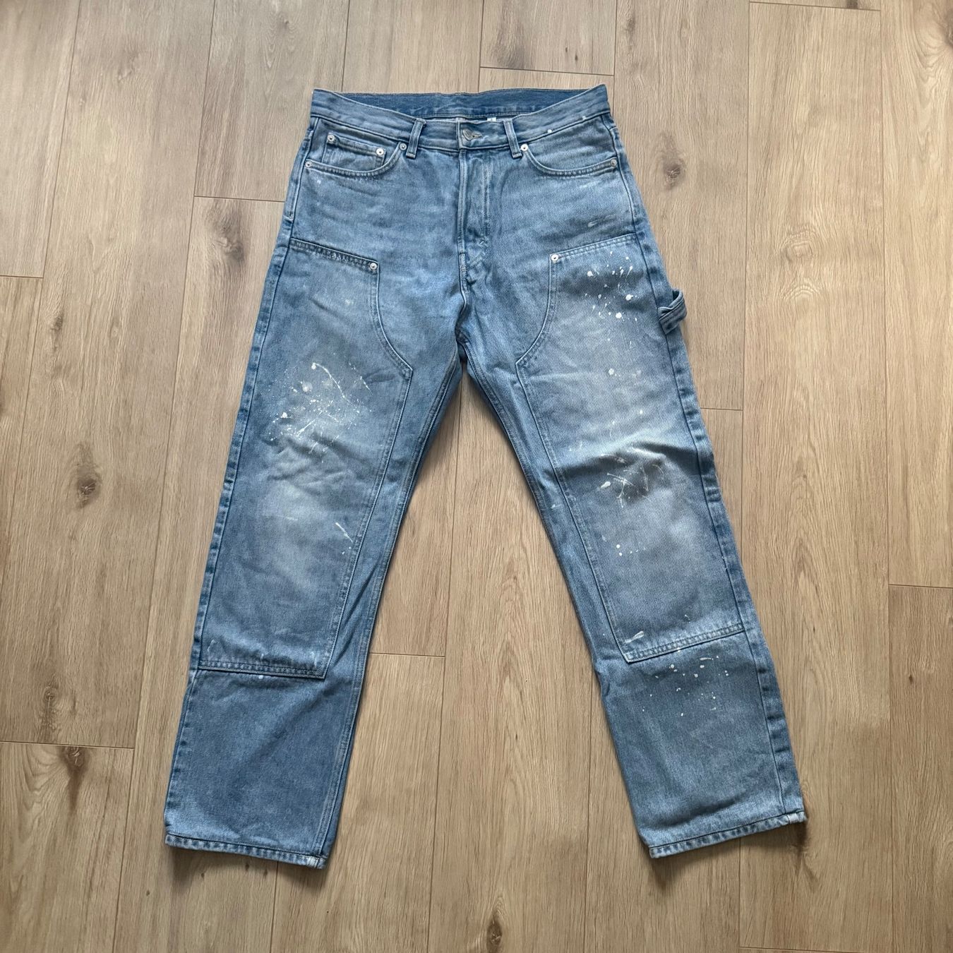 Weekday Jeans: Pantalon Weekday Space Carpenter bleu taille 30 – Usato da Les Acacias venduto da speedygonzales1