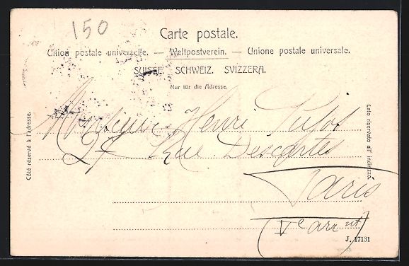 Cartoline postali: Romont, Strassenpartie durch zerrissenes – Usato da Berlin venduto da bartko-reher 1