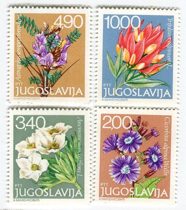 Tutti i francobolli: Briefmarken "Blumen". Jugoslawien. – Nuovo e nell'imballaggio originale da Basel venduto da Butsch5